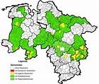 Gemeinden Niedersachsen Karte | Kleve Landkarte