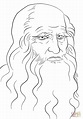 Leonardo da Vinci Self Portrait coloring page | Free Printable Coloring ...
