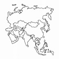 Carte de l’Asie para imprimir | Descargar GRATIS