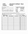 21+ Roster Form Templates 0- FreeSample, Example, Format