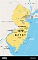 Mapa de new jersey Fotos e Imágenes de stock - Alamy