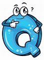 Cartoon Letter Q Vector Clipart - FriendlyStock