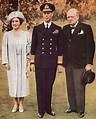 King George VI and Queen Elizabeth with Winston Churchill, 1940 ...