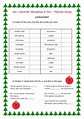 All I Want For Christmas Is You Esl Worksheet | AlphabetWorksheetsFree.com