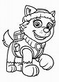 Everest (Paw Patrol) coloring page