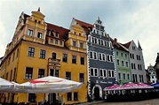 Meissen, Alemania: Casas Del Renacimiento De Marktplatz Foto de archivo ...