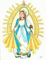 Inmaculada Concepción Santa Feliz Santísima Madre Arte - Etsy España ...