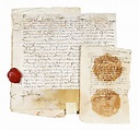 Francia Enrico III : Documento pergamenaceo con firma autografa, legato ...