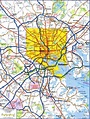 Baltimore city map. Free detailed map of Baltimore city Maryland