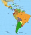 Mapa de América Latina - Mapa Físico, Geográfico, Político, turístico y ...