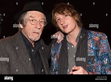 London, UK. 11 January 2015. Actor Sir John Hurt and his son Nick Hurt ...