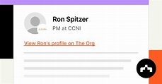 Ron Spitzer - PM at CCNI | The Org