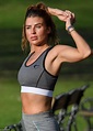 Ex On The Beach's Jenny Thompson in skin-tight gym wear for a run ...