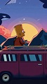 Bart Simpson con café al amanecer Fondo de pantalla 4k HD ID:10499