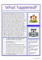 Reading Comprehension - Wha…: English ESL worksheets pdf & doc