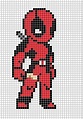 DEADPOOL Deadpool Kawaii, Perler Bead Art, Hama Beads, Spiderman Pixel ...