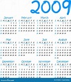 Calendario 2009 del vector ilustración del vector. Ilustración de ...