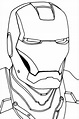 Mascara de Iron Man para colorear y pintar - COLOREA TUS DIBUJOS