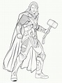Dibujos de Thor para colorear, descargar e imprimir | Colorear imágenes
