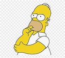 Persona Pensando Dibujo Png Homer Simpson Pensando Ideas Originales Images