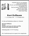 Traueranzeigen von Kurt Hoffmann | Trauer-in-NRW.de