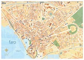 Large detailed tourist map of Faro city | Faro | Portugal | Europe ...