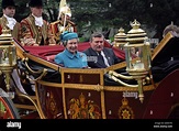 La reina Isabel II y el presidente de Polonia, Lech Walesa, se montarán ...