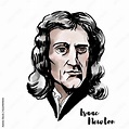 Isaac Newton Stock Vector | Adobe Stock