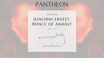 Joachim Ernest, Prince of Anhalt Biography - German prince | Pantheon