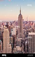 Skyline von Manhattan, New York Skyline, das Empire State Building Skyline von New York City ...