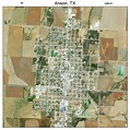 Aerial Photography Map of Anson, TX Texas
