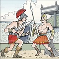 Ilustración de Gladiator y más Vectores Libres de Derechos de Gladiador ...