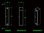Locker - 2 DWG Block for AutoCAD • Designs CAD