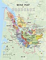 Bordeaux wine route map - Map of Bordeaux wine route (Nouvelle ...