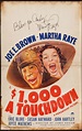 $1000 a Touchdown (1939) movie poster