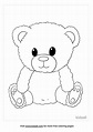 Teddy bear coloring page - logomyte