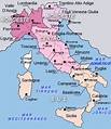 Mapa da Itália - Cidades, estados, por região, mapa político