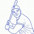 How To Draw Jackie Robinson For Kids