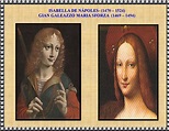 QUADRO DE ISABELA DE ARAGÃO E NÁPOLES E GIAN GALEAZZO MARIA SFORZA ...