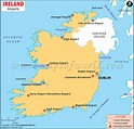 Airports in Ireland, Ireland Airports Map