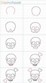How To Draw A Skull Step by Step - [10 Easy Phase] | Easy skull ...