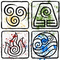 Avatar the Last Airbender Elemental Symbols Cross Stitch - Etsy | Earth ...