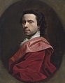 Allan Ramsay (1713-1784) , Self-Portrait, bust-length, in a red mantle ...