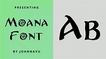 Moana Font Free Download - Free Fonts Lab