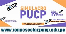 Resultados PUCP 2018 (19 Agosto) Zona Escolar - Simulacro Examen ...