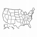 Usa Outline Vector at GetDrawings | Free download