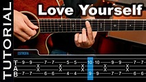 Love Yourself de Ed Sheeran ft Justin Bieber lesson tutorial guitar ...