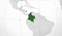 ﻿Mapa de Colombia﻿, donde está, queda, país, encuentra, localización ...