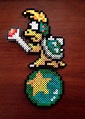 Super Mario Brothers 3 8 Bit Perler Koopaling - Lemmy Koopa via eb ...