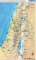 Canaán AT | Tierra santa, Mapas, Mapa fisico